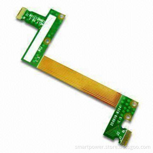 2-layered Rigid-flex PCB with Immersion Gold Surface Finish and PI Flexible Material